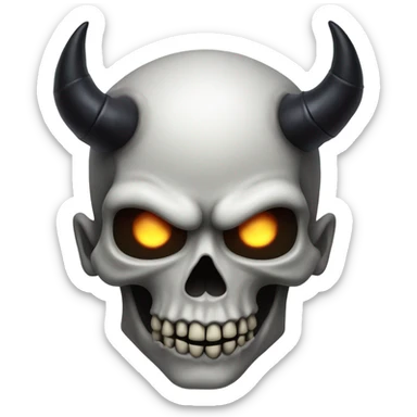 Skull + Devil sticker