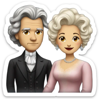 beethoven and etta james sticker