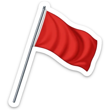 drapeau rouge à gauche et drapeau noir à droite sticker