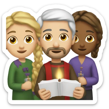 Three advent Sunday sticker