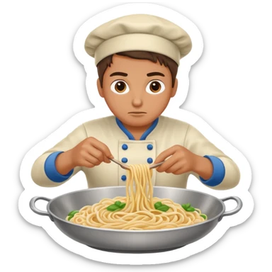 noodle making sticker