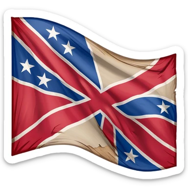 American south confederate battle flag sticker