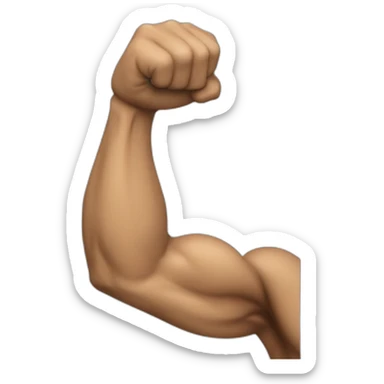 biceps flexionado sticker