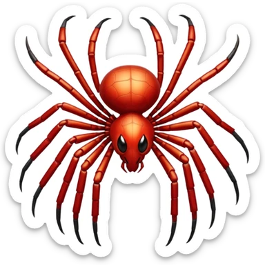 Combine a spider with a rooster (cock) sticker