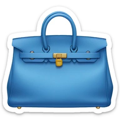 Blue birkin bag sticker
