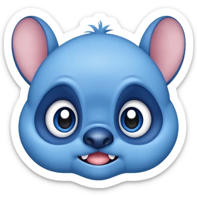 Generate an emoji of Stitch from the movie Lilo and stitch sticker