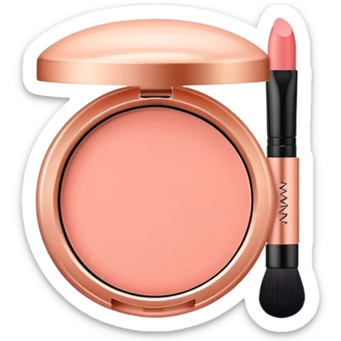 salmon pink makeup packaging sticker