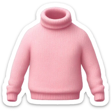 White and pink sweater sticker