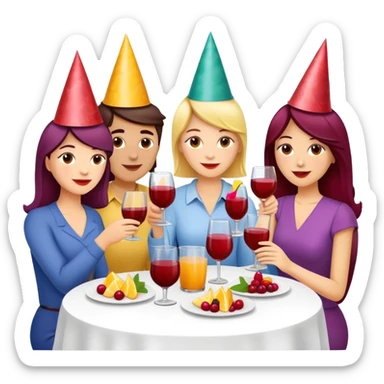 A super sangria dance party at brunch sticker