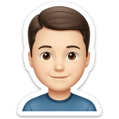 Young Sheldon grin sticker