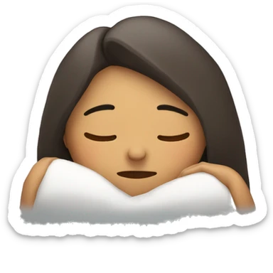 mujer durmiendo sticker