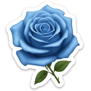 A beautiful blue rose sticker