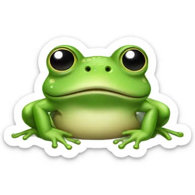 Frog-frog sticker