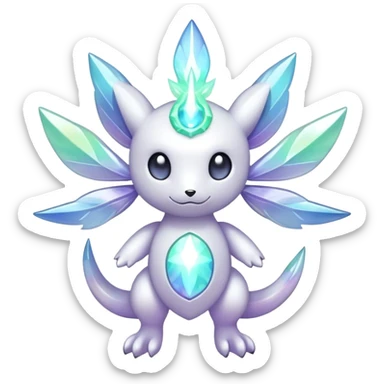  Celestial Iridescent white pale fakemon sticker