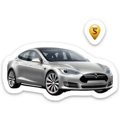 tesla model s sticker