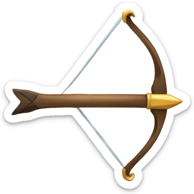 Bow and arrow sticker