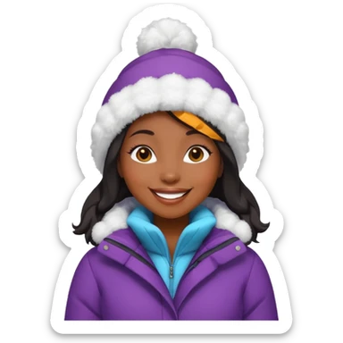 Black queens forever snow bunnies never sticker