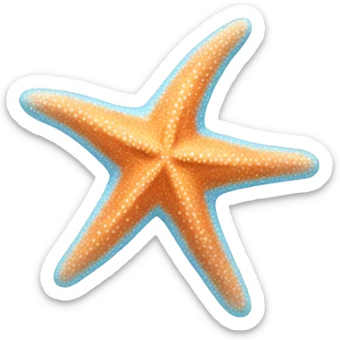 starfish light blue sticker