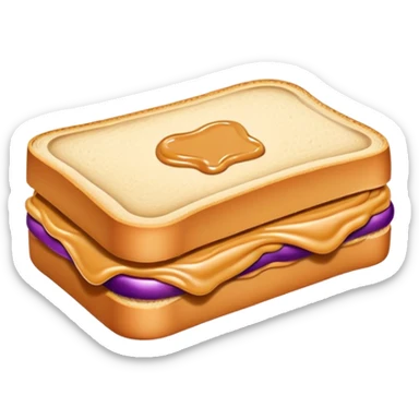 Peanut butter jelly sandwich  sticker