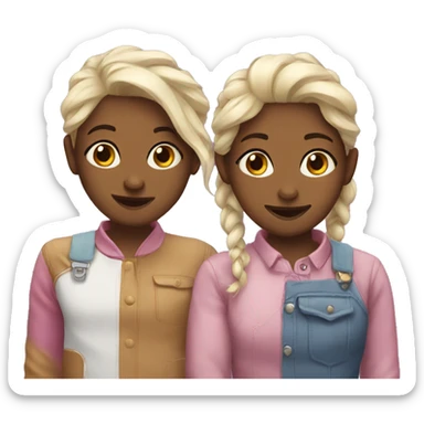 Two bffs sticker