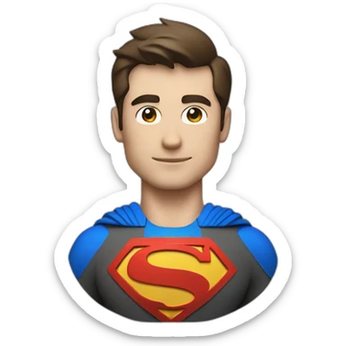Browser ide coding superman sticker