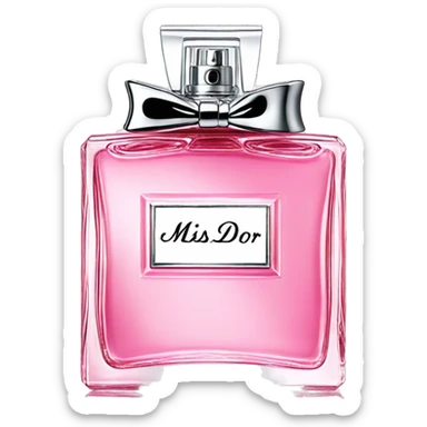 pink miss dior perfume sticker