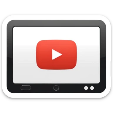 youtube interface in browser sticker