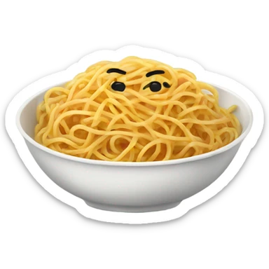 Bowl of spaghetti sticker