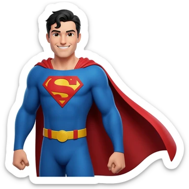 superman emoji sticker