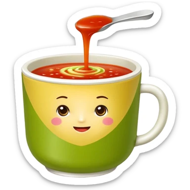 Vasos de sopa maruchan con un limón y una botella de salsa valentina sticker