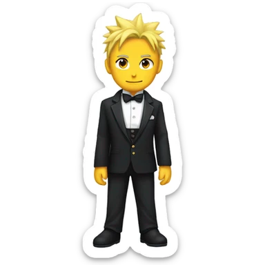 naruto wearing a tux sticker