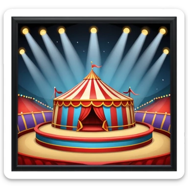 circus performance arena sticker