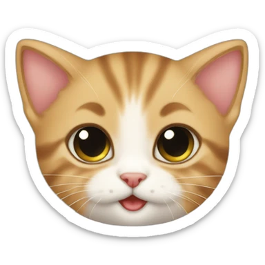 Baby pets cute kitten  sticker