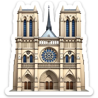 Notre dam sticker