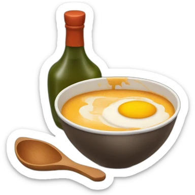 Roux avec une coupe au bol sticker