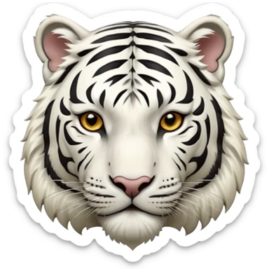 White tiger sticker