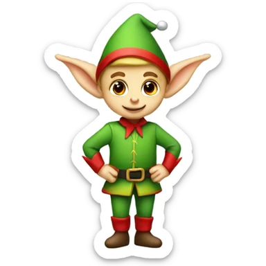 Santa’s little helper sticker