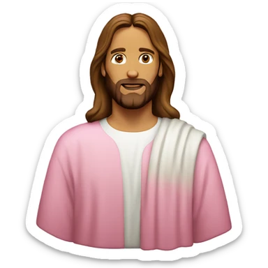 jesus pink sticker