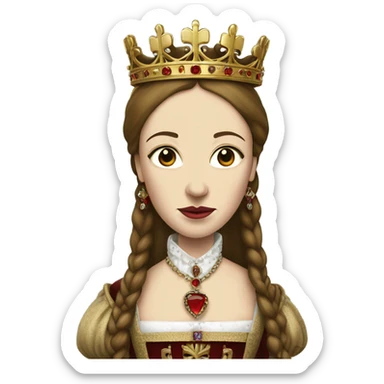 Mary Tudor Queen detailed covered Bloody sticker