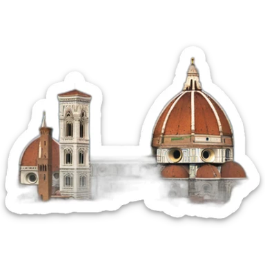 The duomo of Florence from the boboli garden sticker