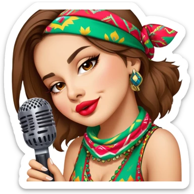 Colorful Singer sticker