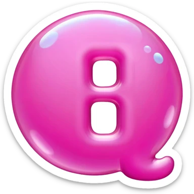 Pink letters, writing out OH HELL NAHH sticker