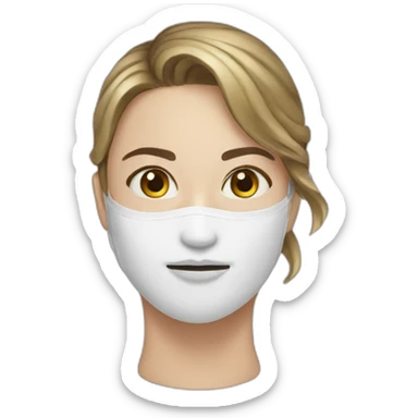 face mask beauty sticker
