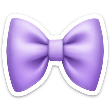 light purple bow sticker
