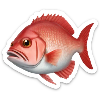 Red snapper sticker