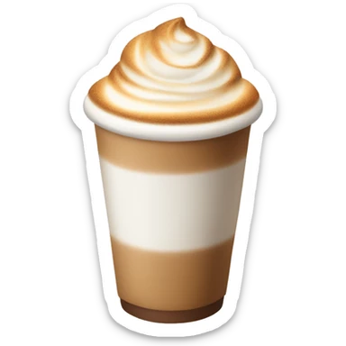 Aesthetic latte sticker
