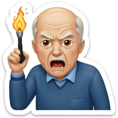 old man yells at keynote sticker