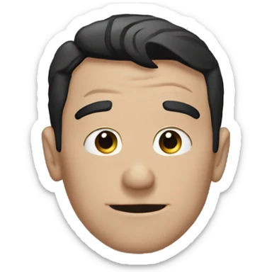 Superman emoji face sticker