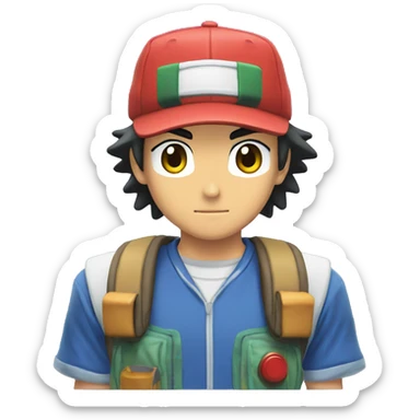 Ash Ketchum sticker