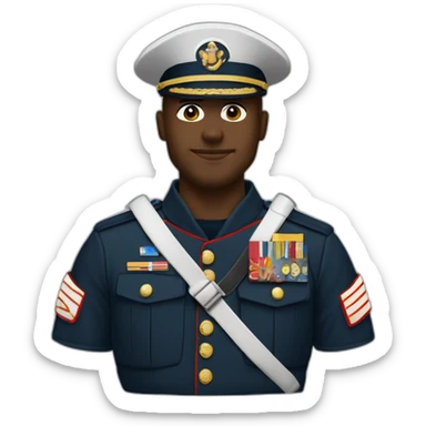 Marine fait un câlin à Éric sticker